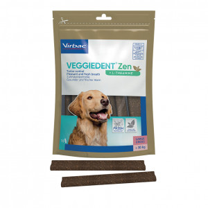 Virbac Veggiedent Zen kauwstrips hond L (15 st) 3 verpakkingen