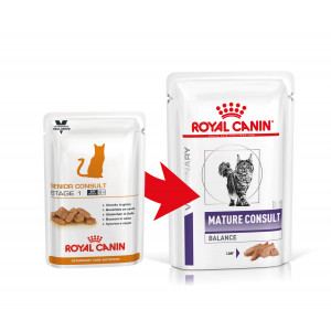 Afbeelding Royal Canin Veterinary Mature Consult Balance natvoer kat (85 gr) 12 zakjes door Brekz.nl