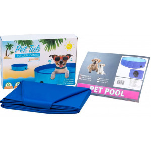 Zwembad  met afdekhoes voor de hond