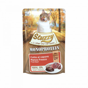 Stuzzy Cat No Grain Pouch 85 g - Kattenvoer - Rund Graan&Glutenvrij