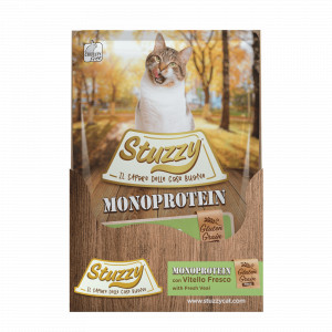 Afbeelding Stuzzy Cat No Grain Pouch 85 g - Kattenvoer - Kalf Graan&Glutenvrij door Brekz.nl