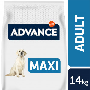 Afbeelding Advance Maxi Adult met kip en rijst hondenvoer 14 kg door Brekz.nl