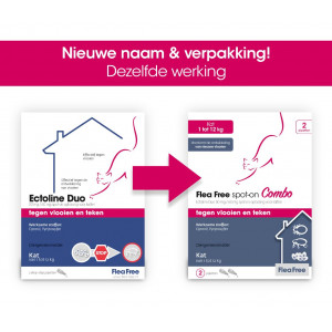 Afbeelding Flea Free Spot-On Combo voor katten 4 pipetten door Brekz.nl