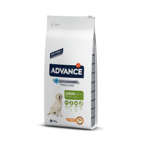 Afbeelding Advance Maxi Junior met kip en rijst hondenvoer 14 kg door Brekz.nl