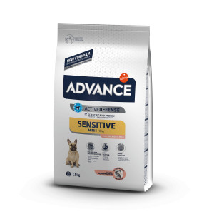 Advance Mini Sensitive met zalm hondenvoer 7 kg