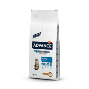 Afbeelding Advance Adult High Protein met kip en rijst kattenvoer 15 kg door Brekz.nl