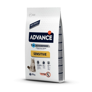 Afbeelding Advance Adult Sensitive High Protein met zalm kattenvoer 10 kg door Brekz.nl