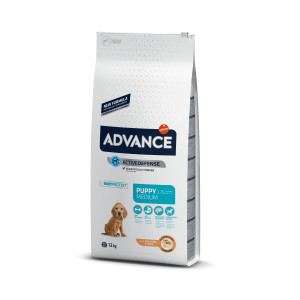 Afbeelding Advance Puppy Medium met kip en rijst hondenvoer 12 kg door Brekz.nl