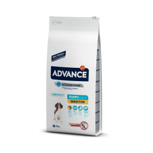 Afbeelding Advance Puppy Sensitive met zalm hondenvoer 12 kg door Brekz.nl