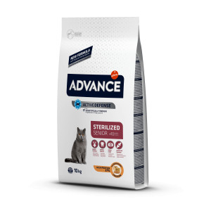 Afbeelding Advance Senior Sterilized High Protein 10+ kattenvoer 10 kg door Brekz.nl