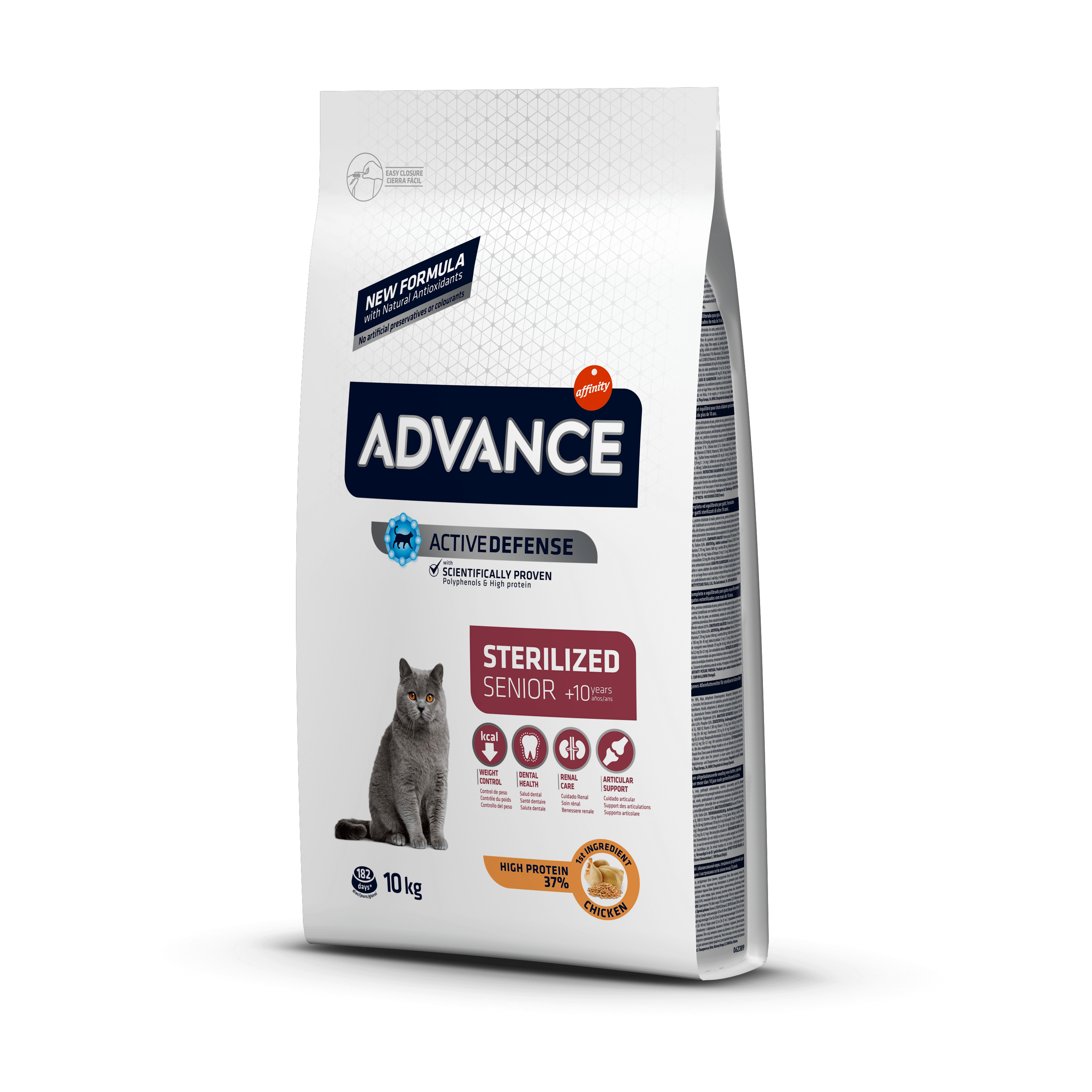 Afbeelding van 2x10 g Advance Senior Sterilized High Protein 10+ kattenvoer