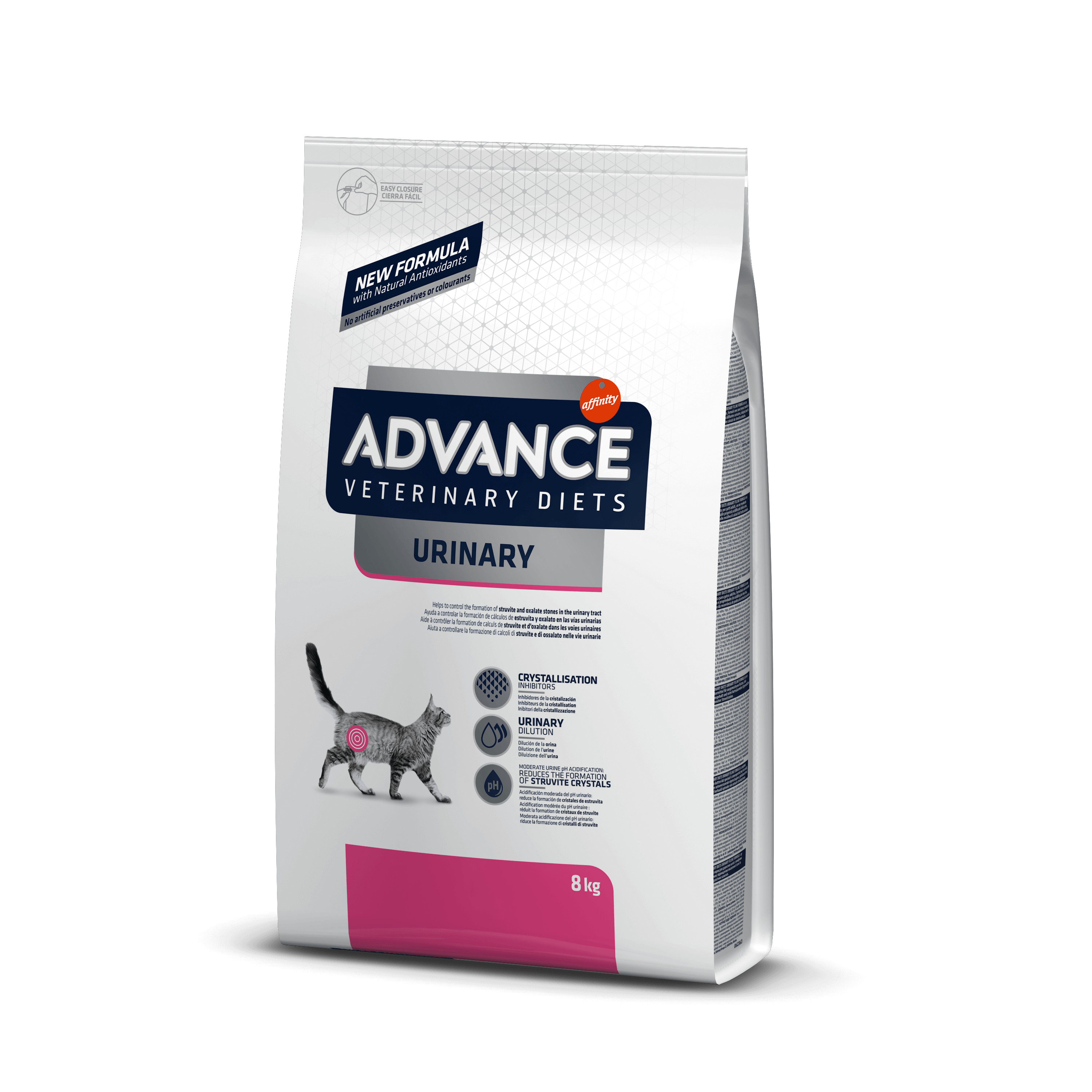 Afbeelding van 2 x 8 kg Advance Veterinary Diets Urinary kattenvoer