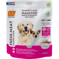 BF Petfood Vleesvoeding kip met eend hondenvoer (portieverpakking) 3 x 630 g