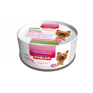 Smølke Soft Paté kalkoen hondenvoer 24 x 125 gr