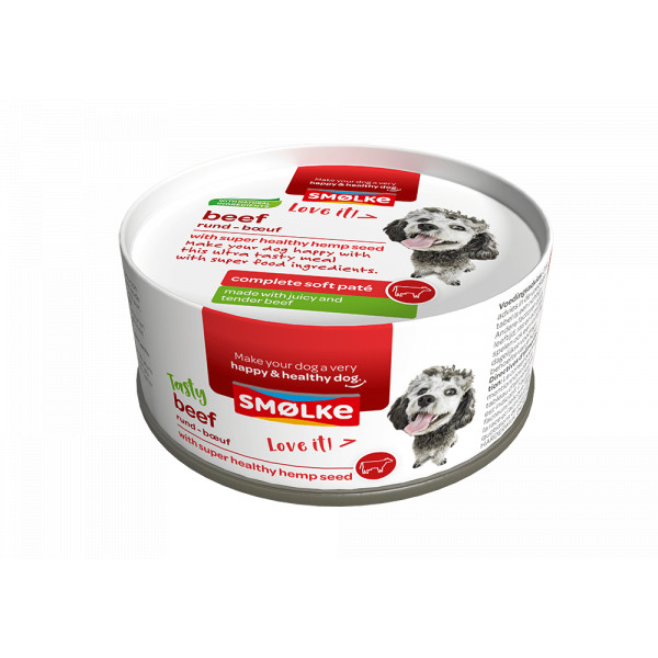 Smølke Soft Paté rund hondenvoer 2 x (24 x 125 g)
