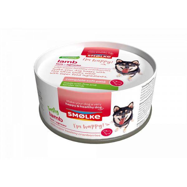 Smolke Smølke Soft Paté lam hondenvoer 24 x 125 g