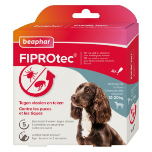 Beaphar Fiprotec Spot-On voor honden van 10 tot 20 kg