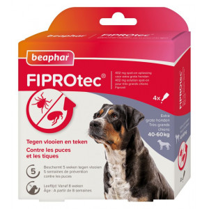 Beaphar Fiprotec Spot-On voor honden van 40 tot 60 kg