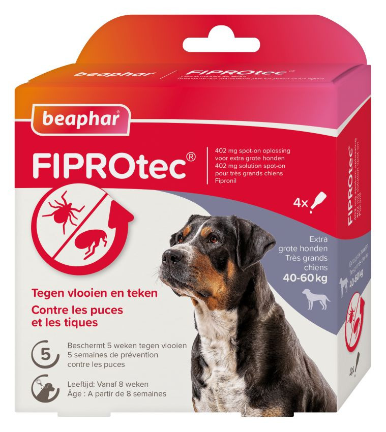 Beaphar Fiprotec Spot-On voor honden van 40 tot 60 kg
