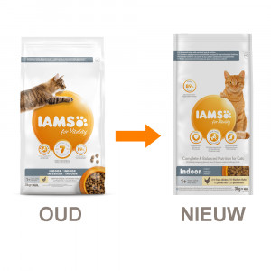 Afbeelding Iams for Vitality Adult Indoor kattenvoer 10 kg door Brekz.nl