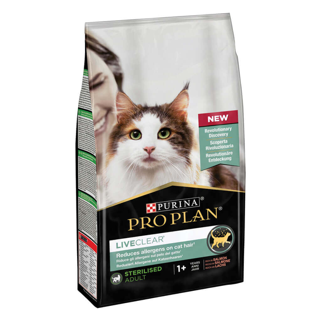 Pro Plan LiveClear Sterilised Adult met zalm kattenvoer