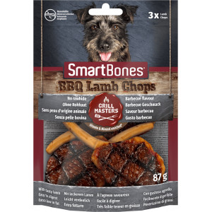 Afbeelding SmartBones Grill Masters BBQ Lamb Chops kauwsnack hond (3 st) Per verpakking door Brekz.nl
