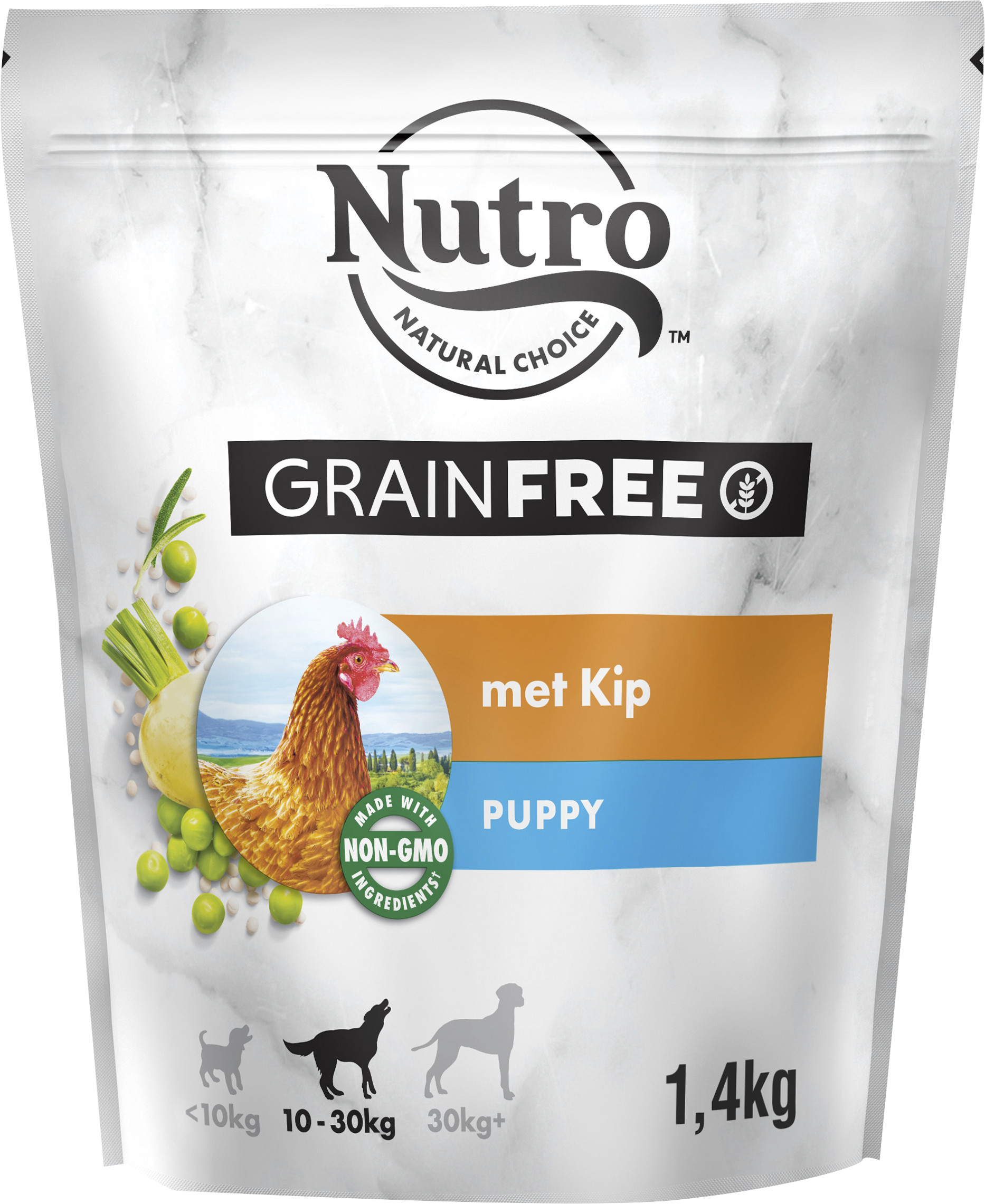 Afbeelding Nutro hondenvoer Grain Free puppy kip 10 kg door Brekz.nl