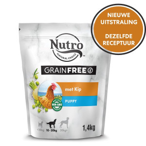 Afbeelding Nutro Grain Free Puppy Medium met kip hondenvoer 1,4 kg door Brekz.nl