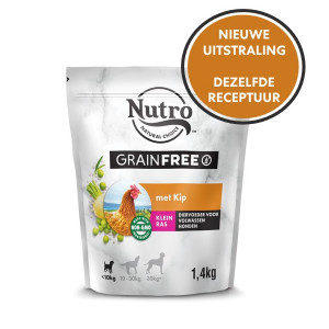 Afbeelding Nutro Grain Free Adult Small kip hondenvoer 7 kg door Brekz.nl
