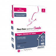 Flea Free Spot-On Combo voor katten 4 pipetten