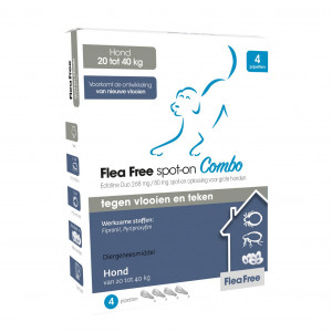 Flea Free Ectoline Duo voor honden van 20 tot 40 kg
