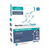 Flea Free Spot-On Combo voor honden 2 - 10 kg 4 pipetten