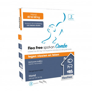 Flea Free Ectoline Duo voor honden van 40 tot 60 kg