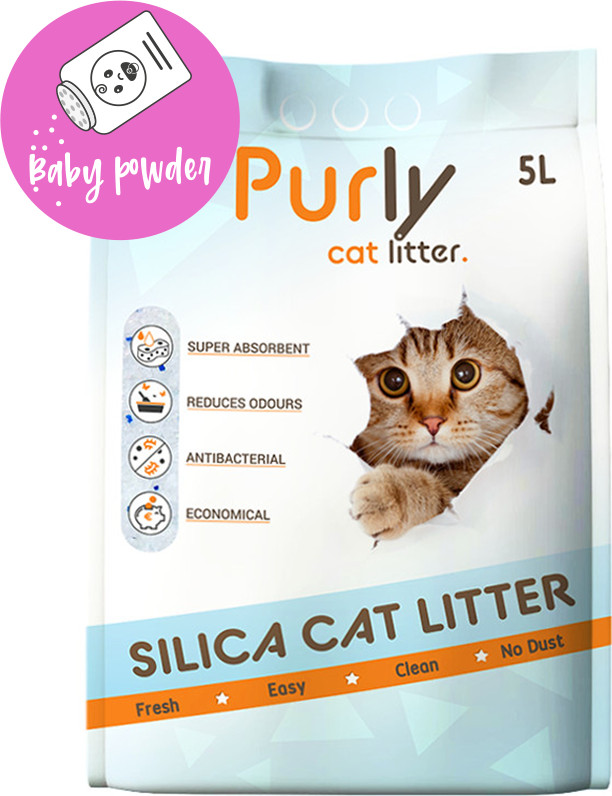 Purly silica kattengrit Baby Powder