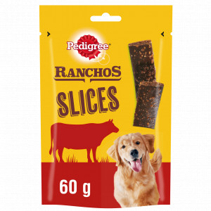 Afbeelding Pedigree Ranchos Slices - Hondensnacks - Rund 60 g door Brekz.nl