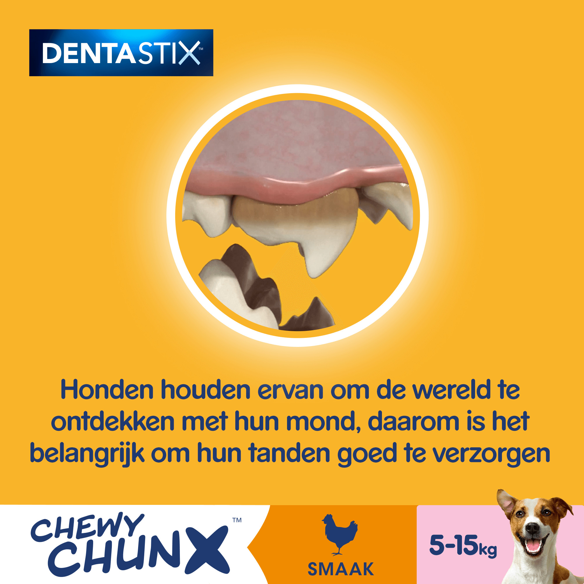 Pedigree Dentastix Chewy Chunx Mini kip Gebitsverzorgende hondensnack