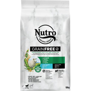 Afbeelding Nutro Grain Free Adult Light met lam hondenvoer 10 kg door Brekz.nl