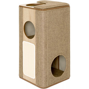 Afbeelding Molly Krabpaal Tower 38x38x73cm Grijs door Brekz.nl