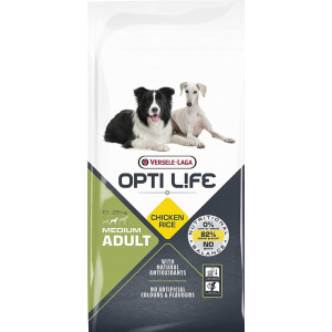 Afbeelding Opti Life Adult Medium hondenvoer 12.5 kg door Brekz.nl