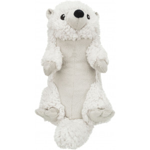 Afbeelding Be Eco recycled pluche hondenspeelgoed met piep Otter door Brekz.nl