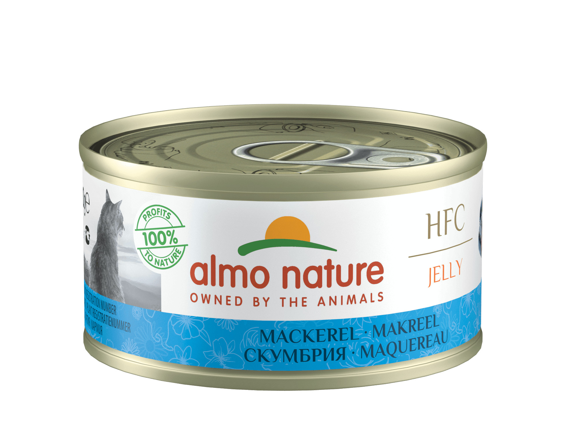 Afbeelding van 24x70 g 70gr Jelly Makreel () Almo Nature Kattenvoer