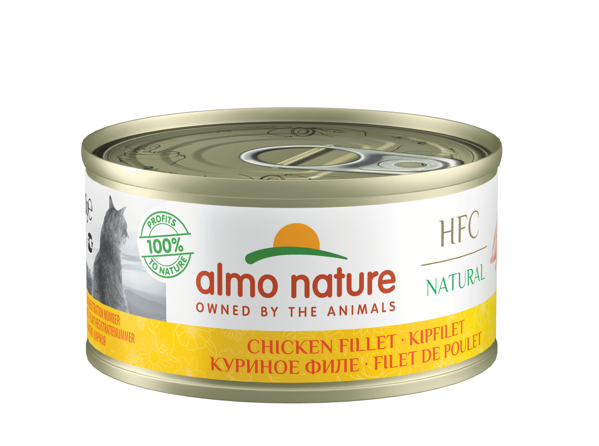 Afbeelding van 6x70 g 70gr Natural Kipfilet () Almo Nature Kattenvoer