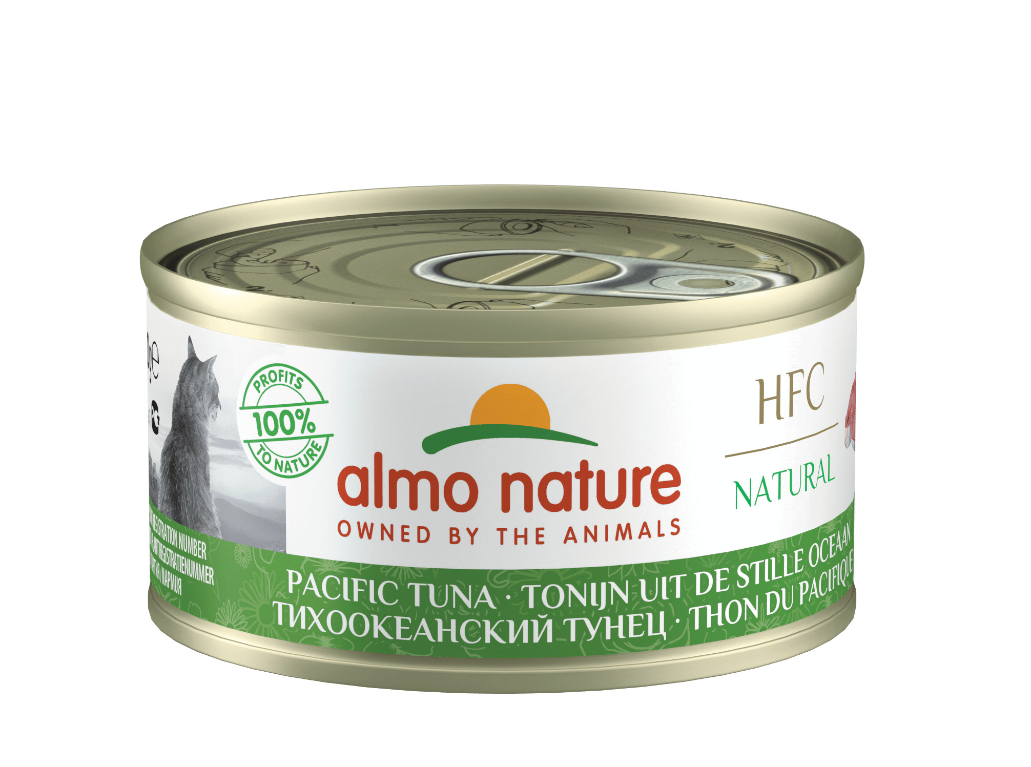 Afbeelding van 18x70 g 70gr Natural Tonijn uit Stille Oceaan () Almo Nature Kattenvoer