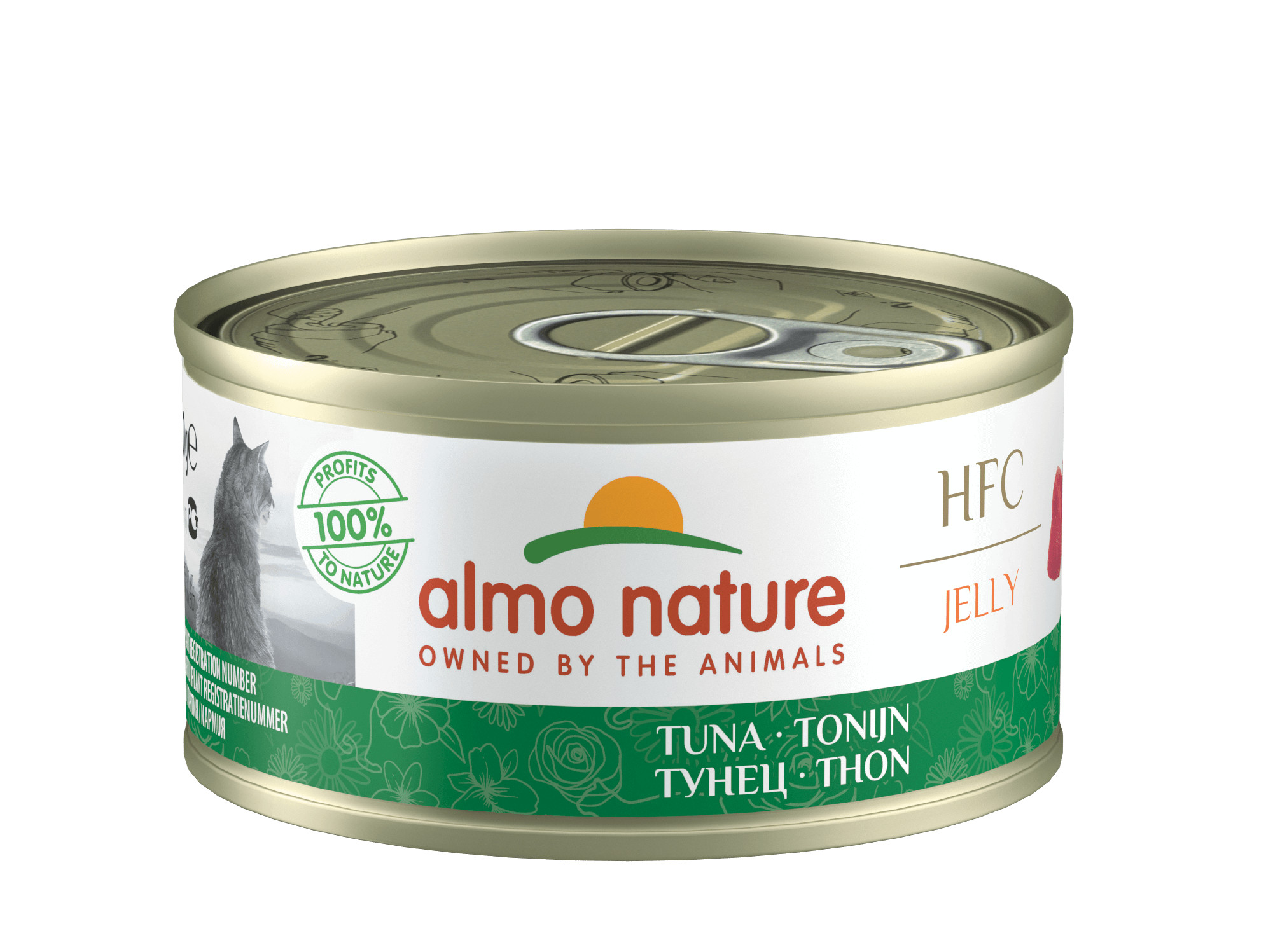 Afbeelding van 24x150 g Jelly tonijn natvoer kat (150 g) Almo Nature
