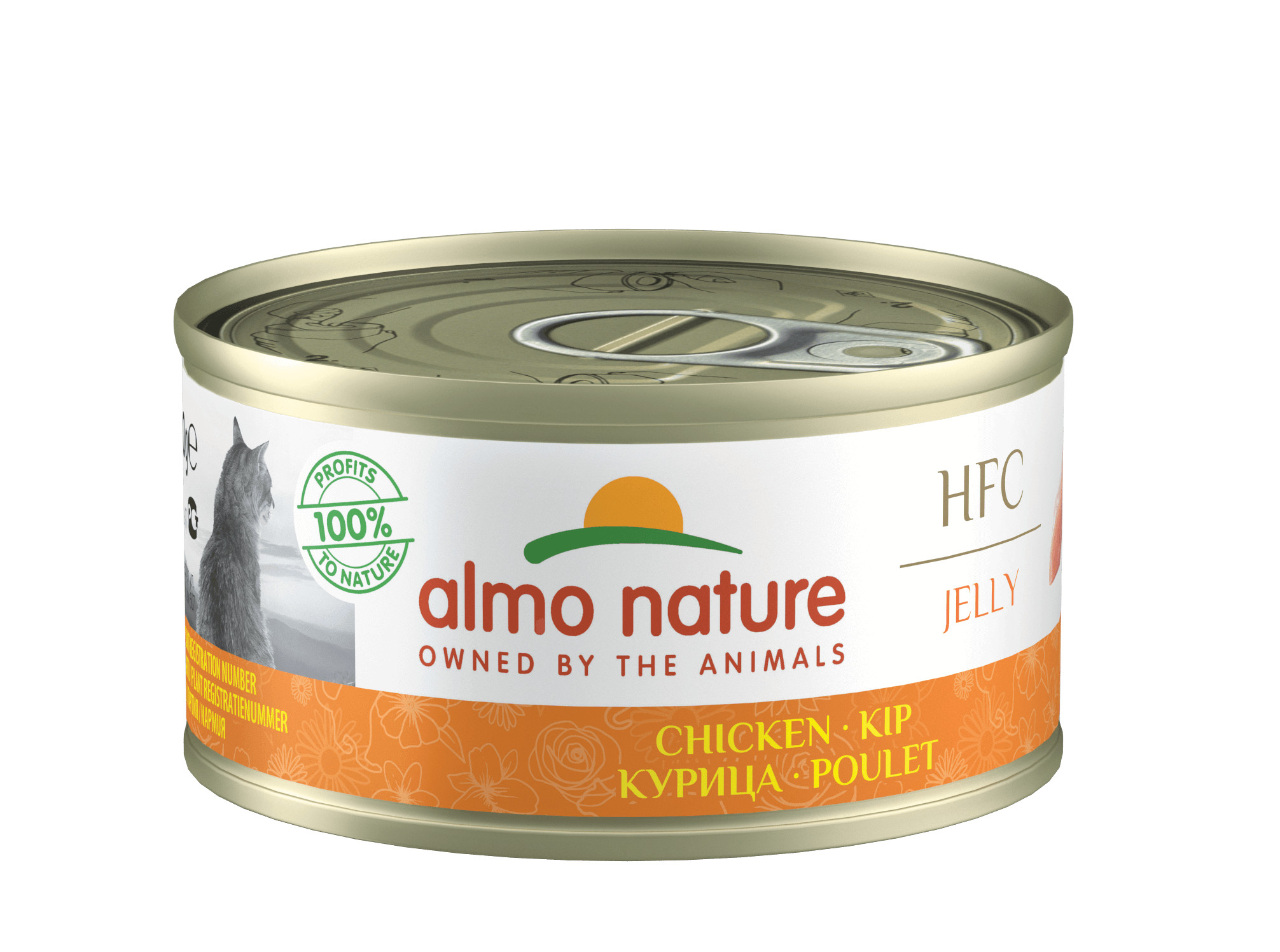 Afbeelding van 24x 70 g Jelly kip natvoer kat (70 g) Almo Nature