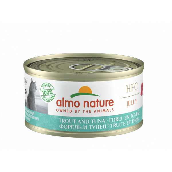 Almo Nature Almo Nature HFC Jelly forel en tonijn natvoer kat (70 g) 12 x 70 g