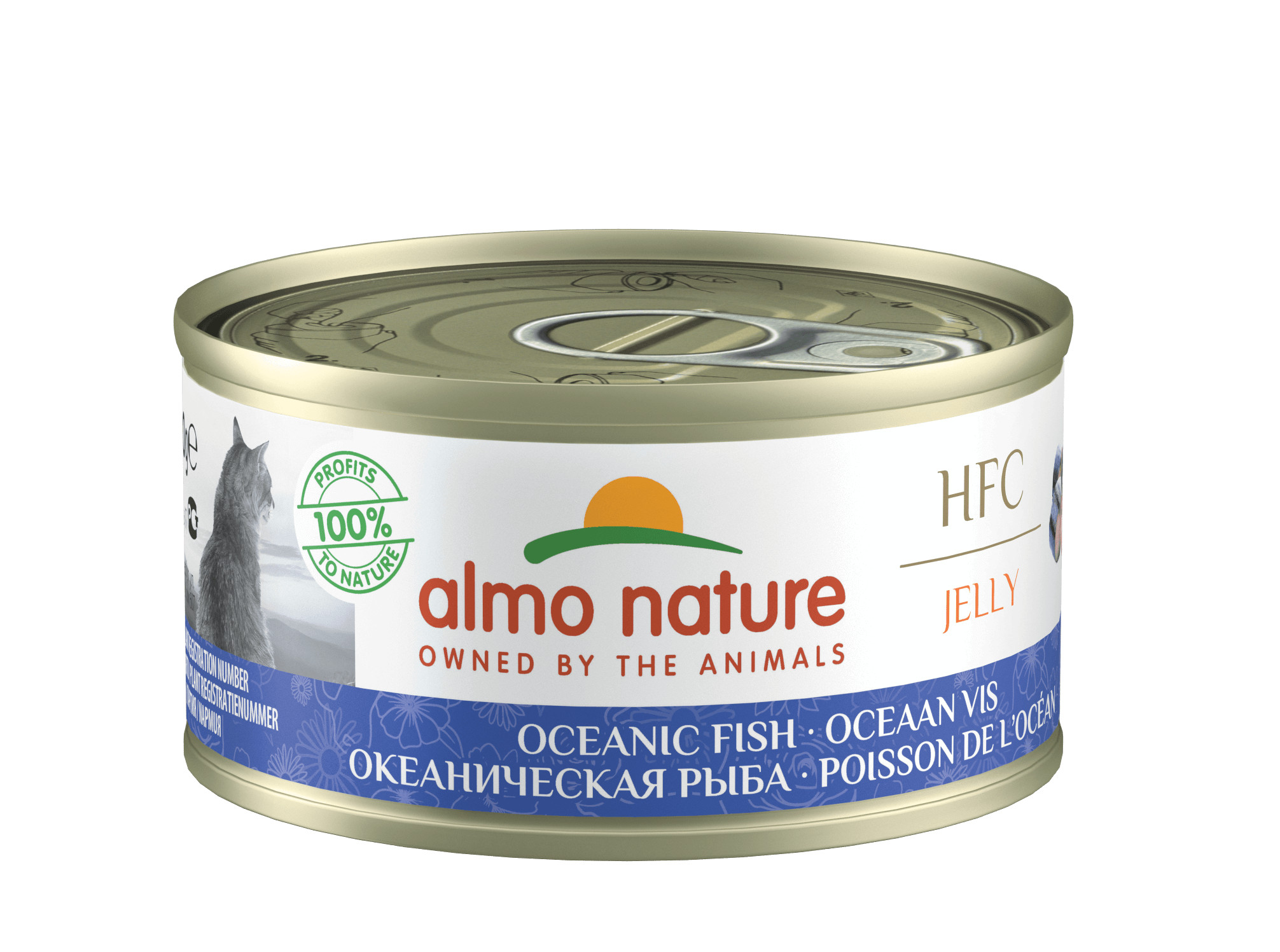 Afbeelding van 24x70 g 70gr Jelly oceaanvis () Almo Nature Kattenvoer