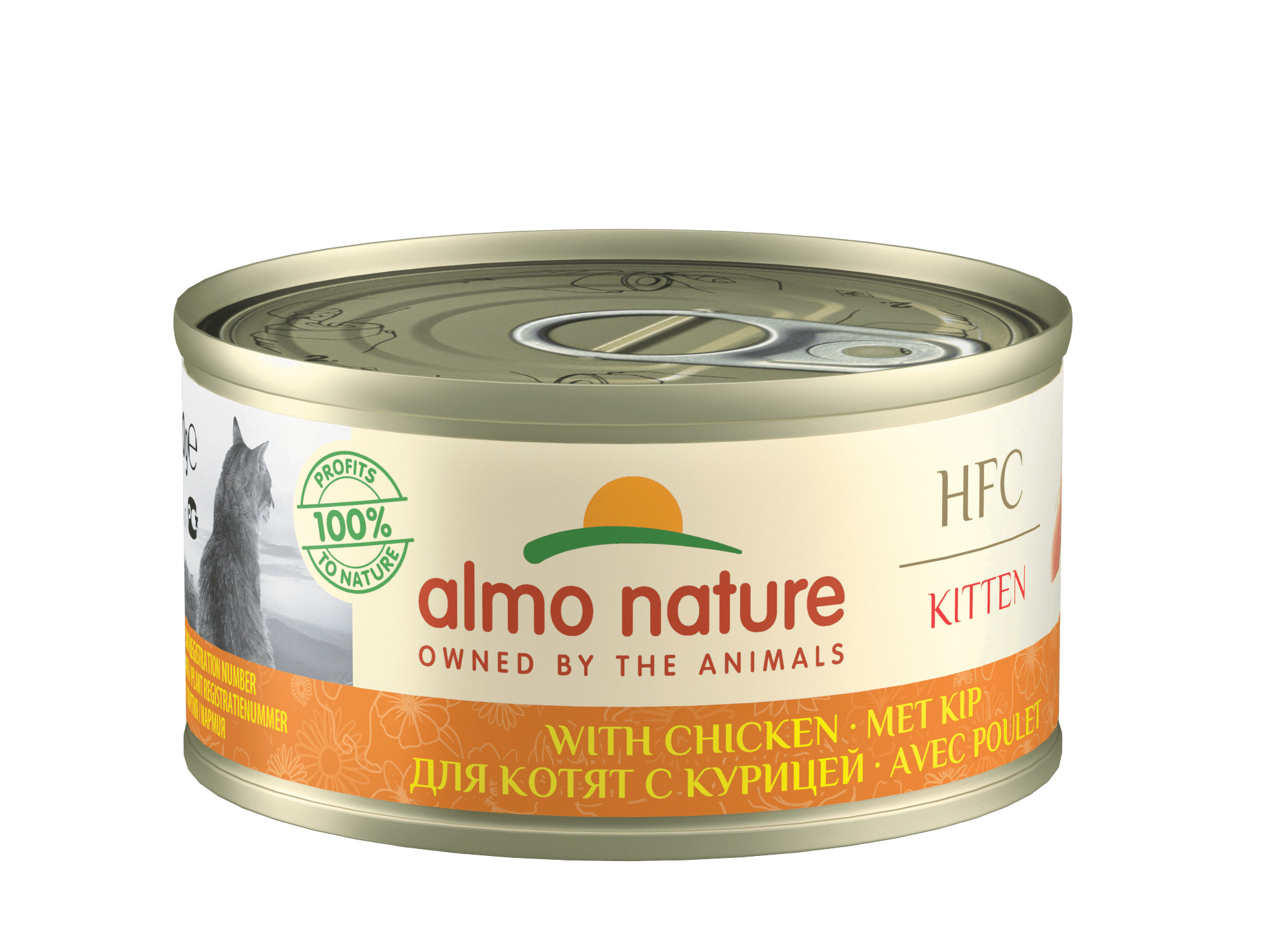 Afbeelding van 24x70 g 70 g Kitten Kip () Almo Nature Kattenvoer