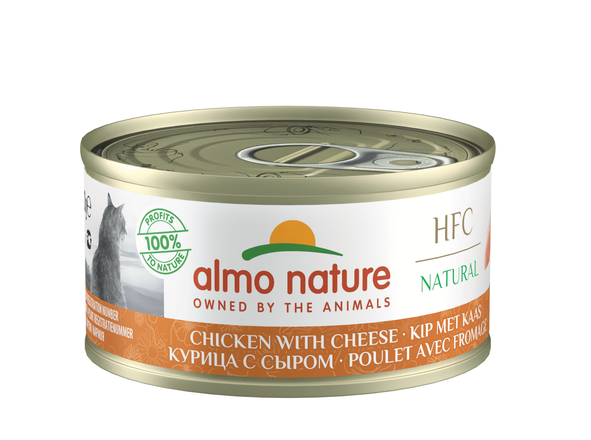 Almo Nature HFC Natural kip met kaas natvoer kat (70 g)