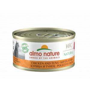 Almo Nature HFC Natural kip en tonijn natvoer kat (70 g) 24 x 70 g afbeelding